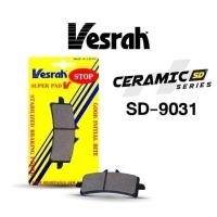 ราคา ผ้าเบรค หน้า สำหรับปั้ม M4 M50 GP4 Cafe Stylema Ducati หลายรุ่น ZX10 H2 Vesrah รหัส SD-9031 เกรด Ceramic Carbon (27401833192)