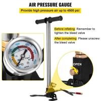 ราคา 3 Stage สูบลมแรงดันสูง แรงดันสูง สูบแรงดันสูง PCP Pump + Pressure Gauge 6000PSI ปั๊มมือสำหรับพีซีพีอากาศ เรือยาง (57659890270)