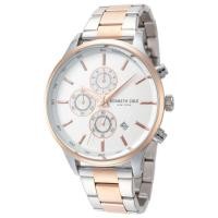ราคา นาฬิกา KENNETH COLE MEN'S KCWGK2271206 QUARTZ CHRONOGRAPH WHITE DIAL SILVER ROSE GOLD TONE WATCH 43 MM (ใหม่) (57508042536)