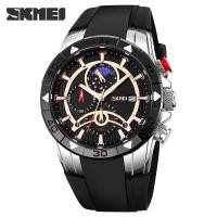 ราคา SKMEI Mens Mechanical Watch Automatic Quartz Movement - 9270 - Silver Black (56460500082)