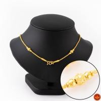 ราคา LSW สร้อยคอทองคำแท้ น้ำหนัก 1 บาท ลายเกล็ดดาวมัดข้างประคำตอกลาย NF-63 (4506199131)