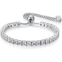 ราคา 4มม มอยซาไนต์ เทนนิสสร้อยข้อมือสําหรับผู้หญิง,10.9 กะรัตปรับ มอยซาไนต์ สร้อยข้อมือ,เงินแท้925สีขาว/14เค ชุบทอง,หรูหราวันเกิดหรือครบรอบเครื่องประดับของขวัญส (44611496002)