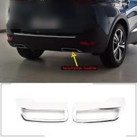 ราคา For Peugeot 3008 4008 5008 2017-22 Car Rear Exhaust Tail Pipe Muffler End Pipe Decoration Cover ABS (44902602442)
