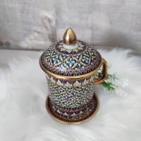 ราคา แก้วกาแฟลายไทยเบญจรงค์ (3050015642)