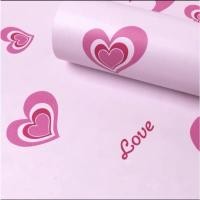 ราคา วอลเปเปเปอร์ ติดผนัง ลายดอกไม้เขียว ชนิดมีกาวในตัว(หัวใจชมพู) (5553189750)