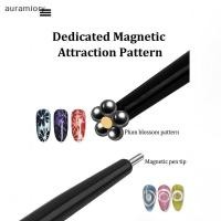 ราคา Auramiory] 2 In 1 Professional Nail Art Cat Eye Magnetic Sti ปากกาสําหรับลูกเหล็กดูดลูกปัดเหล็กแม่เหล็ก Dotting ปากกาเล็บออกแบบใหม่ (25098195107)
