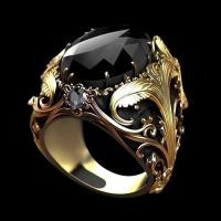 ราคา แหวนพลอยผู้ชาย Retro Zircon Niche Superior/Cola 4.9 (47609008895)