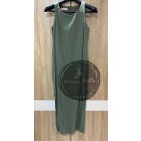 ราคา เดรสทรงตรงสีเขียว ขี้ม้า งานป้าย T shop ( use ) (4776637822)