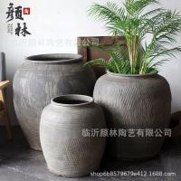 ราคา หม้อเครื่องปั้นดินเผาขนาดใหญ่กระถางกระถางเครื่องปั้นดินเผาลานขนาดใหญ่เก่ากระถางดอกไม้หยาบเก่าเครื่องปั้นดินเผาหม้อโบราณโบราณโบราณสะเทินน้ําสะเทินบกกระบอกพี (46311101453)