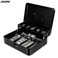 ราคา คุณภาพสูงJAZZYLY กล่องเงินสด,ลิ้นชักโลหะปลอดภัยหัวล็อคเกอร์,แบบพกพาสีดําปลดล็อครหัสผ่านแคชเชียร์คลิปปลอดภัยกล่องฝากเงินสําหรับเงินสดร้านสะดวกซื้อ (52111266072)