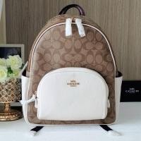 ราคา COACH 5671 COURT BACKPACK IN SIGNATURE CANVAS (26259104002)