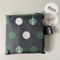 ราคา Starbucks LOQI Polka Dots Bag Light Reusable Foldable Pouch Carry 20 Kg กระเป๋าถุงผ้าพับเก็บได้สตาร์บัค ของแท้ พร้อมส่ง! (15591347139)