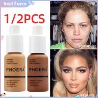 ราคา มีสินค้าพร้อมส่ง 1/2 ชิ้น Phoera Whitening Liquid Foundation Moisturizing Concealer Matte Facial Base Cream Long Wear Face Makeup Primer 10 Designs NAILFUNN (55707966895)