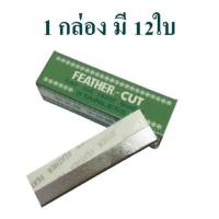 ราคา ใบมีดกันคิ้ว Feather - Cut ใบมีดขนนก ใช้กันคิ้ว (1กล่อง 12ใบ) (7593277843)