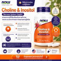 ราคา พร้อมส่ง NOW Foods, Choline & Inositol, 100 Veg Capsules (BBF 01/2031) (48101177277)