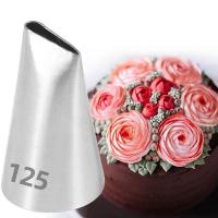 ราคา หัวบีบ 125 หัวบีบดอกกุหลาบ Rose Petal Icing หัวบีบครีมเบอร์ 125 หัวบีบครีมขนาดกลาง (17486487836)