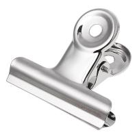 ราคา Skin Metal Bulldog Clip Sealer Bag Clamp Office Paper Document Ticket Binder (52310429335)