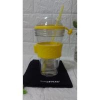 ราคา Starbucks Summer Yellow แก้ว Starbucks ทรงโดม **แท้ ใหม่ มาพร้อมถุงผ้า (22482186975)