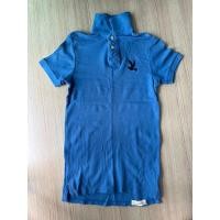 ราคา CC doubleO เสื้อคอปก Vintage สีน้ำเงินของแท้จากช็อป(เสื้อมือสอง) (19479061410)