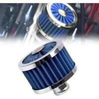 ราคา 23MM High Flow Vent วาล์ว Breather กรอง Universal รถกรองอากาศเย็นกรองอากาศขนาดเล็ก Breather Universal Air Vent ฝาครอบสีฟ้า (55910994677)