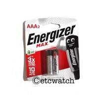 ราคา ถ่านอัลคาไลน์ Energizer Max AAA / LR03 / E92 แพ็ค 2 ก้อน (27921314067)