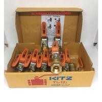 ราคา Kitz Japan บอลวาล์วทองเหลือง 1/2" Original / Kitz Japan บอลวาล์วทองเหลือง 1/2 ชิ้น (44428488447)