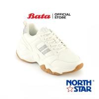 ราคา Bata บาจา ยี่ห้อ North Star รองเท้าผ้าใบแบบผูกเชือก รองเท้าแฟชั่น สนีกเกอร์ สำหรับผู้หญิง สีขาว 5311175 สีชมพู 5315175 (23422504048)