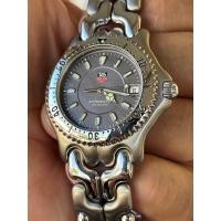 ราคา TAG Heuer SEL Sports Elegance Mens Watch WG1113 Swiss Quartz 38 mm ก้างปลา หน้า 2 ชั้น (14848674926)