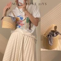 ราคา กระเป๋ากกสานชายหาดติดโบว์สุดน่ารักสําหรับผู้หญิง (25577967186)