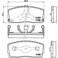 ราคา ผ้าดิสเบรคหน้า DAIHATSU APPLAUSE A101 A111 1989-2000 CHARADE G100 G101 G102 1987-1993 MOVE L610 1995 (14321661122)