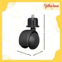 ราคา YellowHouse ลูกล้อทรงกลม 1.5นิ้ว + บูทกลม 1นิ้ิว ล้อพลาสติก ล้อราวตากผ้า (20579888061)