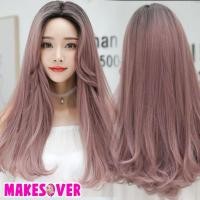 ราคา วิกผมแสกกลางตรงยาวสีตาลชมพู (43579958548)