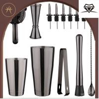 ราคา ชุดค็อกเทลสแตนเลสชุดบาร์เทนเดอร์บอสตันอุปกรณ์บาร์เครื่องมือบาร์ UEBX (22174672553)