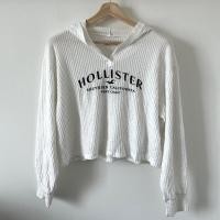ราคา Hollister เสื้อแขนยาวมือสอง มีฮูด สีขาว (18992961808)