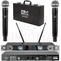 ราคา ไมค์ลอย PROPLUS รุ่น UM600 ไมโครโฟนไร้สายแบบคู่ ปรับความถี่ (44502543779)