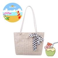 ราคา กระเป๋าสาน ปักลายดอกเดซี่ จุของได้เยอะ กระเป๋าผู้หญิงกระเป๋าฤดูร้อน 2022 อินเทรนด์แฟชั่นยอดนิยมแบบพกพา tote bag (12072251861)