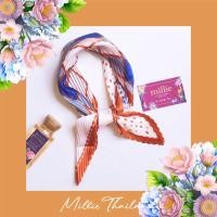ราคา ผ้าพันคออัดพลีทสีน้ำตาล By Millie Thailand (17993626801)