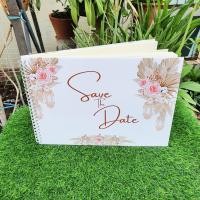 ราคา สมุดเซ็นอวยพรแต่งงานสมุดลงนามอวยพรSave the date ขนาดA4(21x30cm) พร้อมส่ง (22289744966)