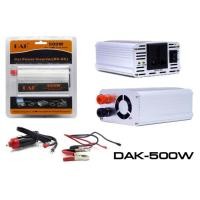 ราคา Power Inverter 500W DC 12V —> AC 220V DAK เครื่องแปลงกระแสไฟฟ้า DAK500 (29025803770)