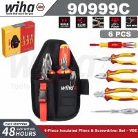 ราคา WIHA 90999C ชุดคีมและไขควงหุ้มฉนวน 6 ชิ้น – ชุดช่างไฟฟ้าที่ผ่านการรับรอง VDE พร้อมกระเป๋าเก็บ ผลิตในประเทศเยอรมนี (43078151769)