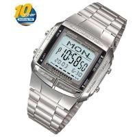 ราคา Casio Data Bank รุ่น DB3601A นาฬิกาข้อมือผู้ชายผู้หญิง สายสแตนเลสสีเงิน แบต 10 ปี ประกันศูนย์ 1 ปีเต็ม (4888755263)