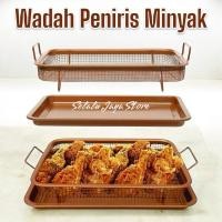 ราคา Cooper Crisper Tray / Baking Tray / Oven Tray / Oil Drainer / Cooling rack / กรองน้ํามัน (54252908915)