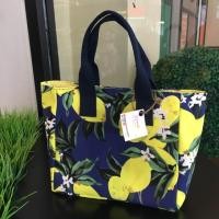 ราคา สินค้าขายดี พร้อมส่ง กระเป๋าถือ คล้องแขน ผ้าแคนวาส ลายมะนาวจี๊ด สะดุดตา สุดชิค เป็น mini shopping สะดุดตา unique (2002881564)