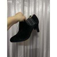 ราคา รองเท้าบูทส้นสูงข้อสั้น หนังกำมะหยี่ size:39/24.5 (18438622493)