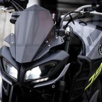 ราคา Motorcycle Windshield Windscreen Aluminum Kit Deflector For YAMAHA MT-09 2017 2018 2019 2020 MT 09 (49206616722)