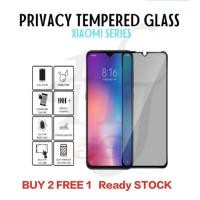 ราคา (BELI 2 PERCUMA 1) XIAOMI / REDMI กระจกนิรภัยป้องกันหน้าจอ PRIVACY 9D MI A2 / REDMI 6 / NOTE 5 (16594744413)