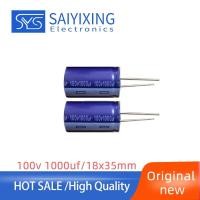 ราคา 5PCS 100V 680UF 1,000uf 680UF 18x35 มม.In-Line Electrolytic Capacitor Original (51006010082)