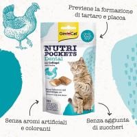 ราคา Gimcat Nutri Pockets Dental 60g - ขนมแมวและรักษา Makan Kucing (47806462294)