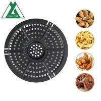 ราคา FORBETTER กระทะย่างทอดอากาศ, Square Non-Stick Air Fryer Mat, ติดตั้งง่ายและลบเกรดอาหารไม่มี BPA Black Crisper ตะกร้า Air Fryer อุปกรณ์เสริม (51911672883)