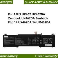 ราคา ใหม่ B31N1822 11.52V 42Wh แบตเตอรี่แล็ปท็อปสำหรับ ASUS UX462 UX462DA Zenbook UX462DA Zenbook Flip 14 14 UM462DA (41930603902)
